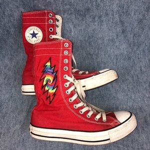 Grateful Dead Red Converse All-Stars
